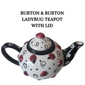 BURTON + BURTON LADYBUG TEAPOT WITH LID